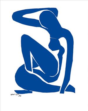 Marcos para cuadros laminas enmarcados, Nudo blu I